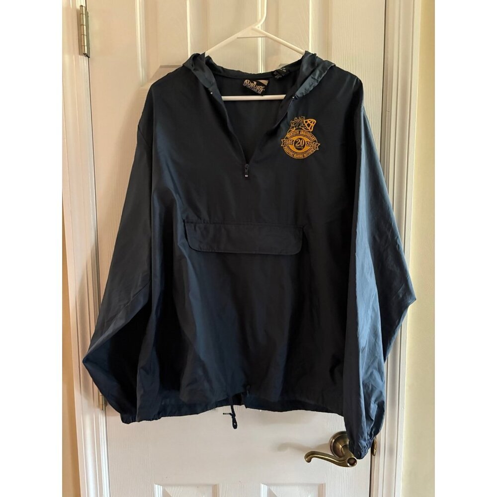 Vintage Windbreaker Jacket Navy Blue